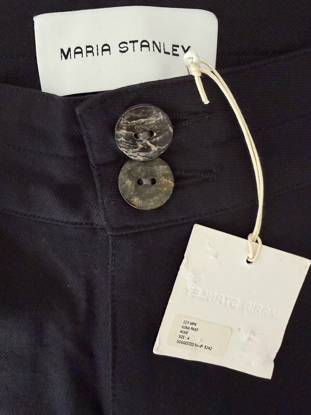 Nwt Maria Stanley Luna Pant 2.0 | Noir |Organic Size 4 Black — image 6 of 8